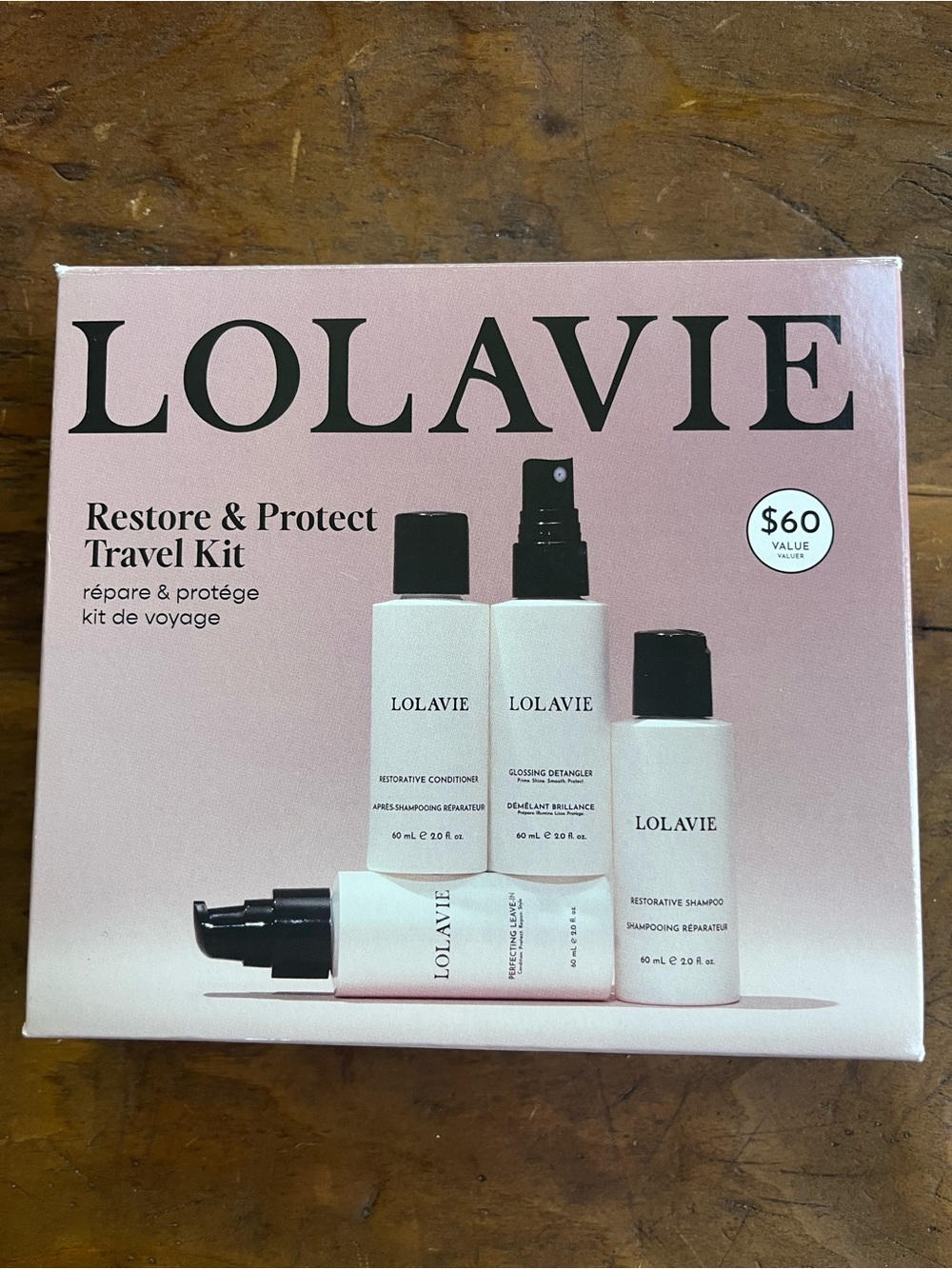 LOLAVIE Restore & Protect Travel Kit - Pink